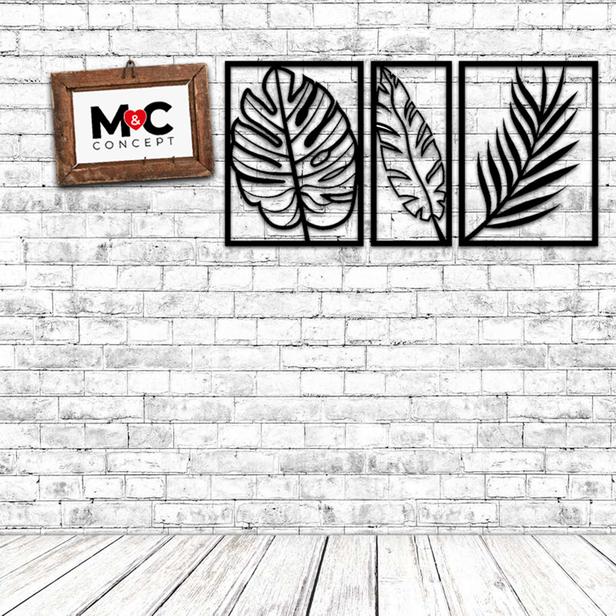  M&C Concept 3 Yaprak Metal Duvar Panosu