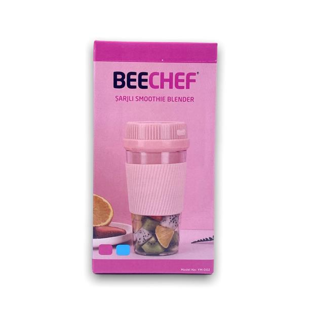  Beechef Blue Taşınabilir Şarjlı Smoothie Blender - Pembe