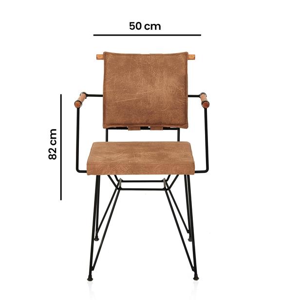  Akın Lüx Penyez Sandalye - Kahverengi