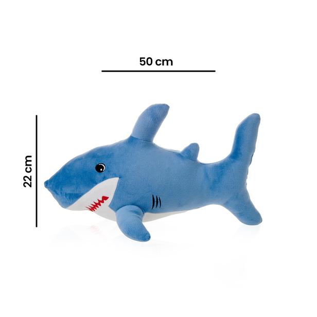  Nuvomon Köpek Balığı Figürlü Yastık - 50x22 cm