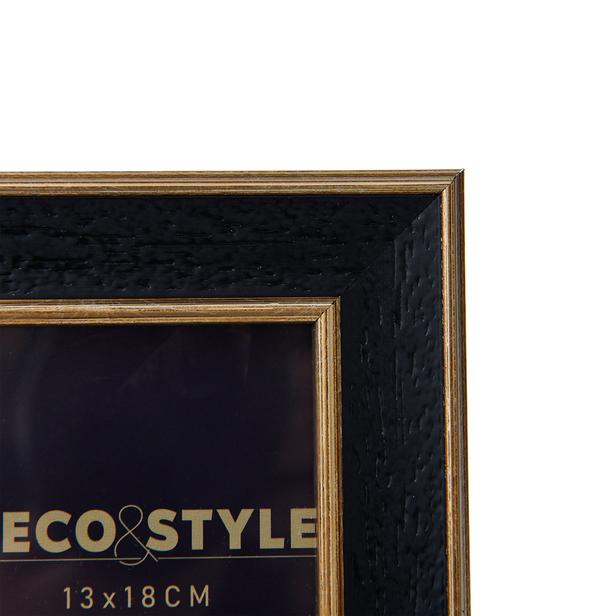  Deco&Style Ahşap Efekt Fotoğraf Çerçevesi - Siyah - 13x18 cm