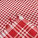  Nuvomon Küçük Ekoseli Piknik Örtüsü - Kırmızı - 170x170 cm