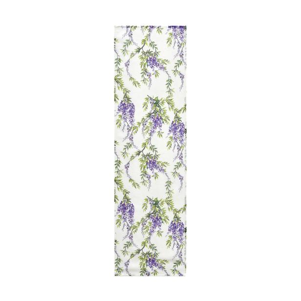  Nuvomon Sümbül Çiçeği Kalın Keten Görünümlü Runner- 40x140 cm