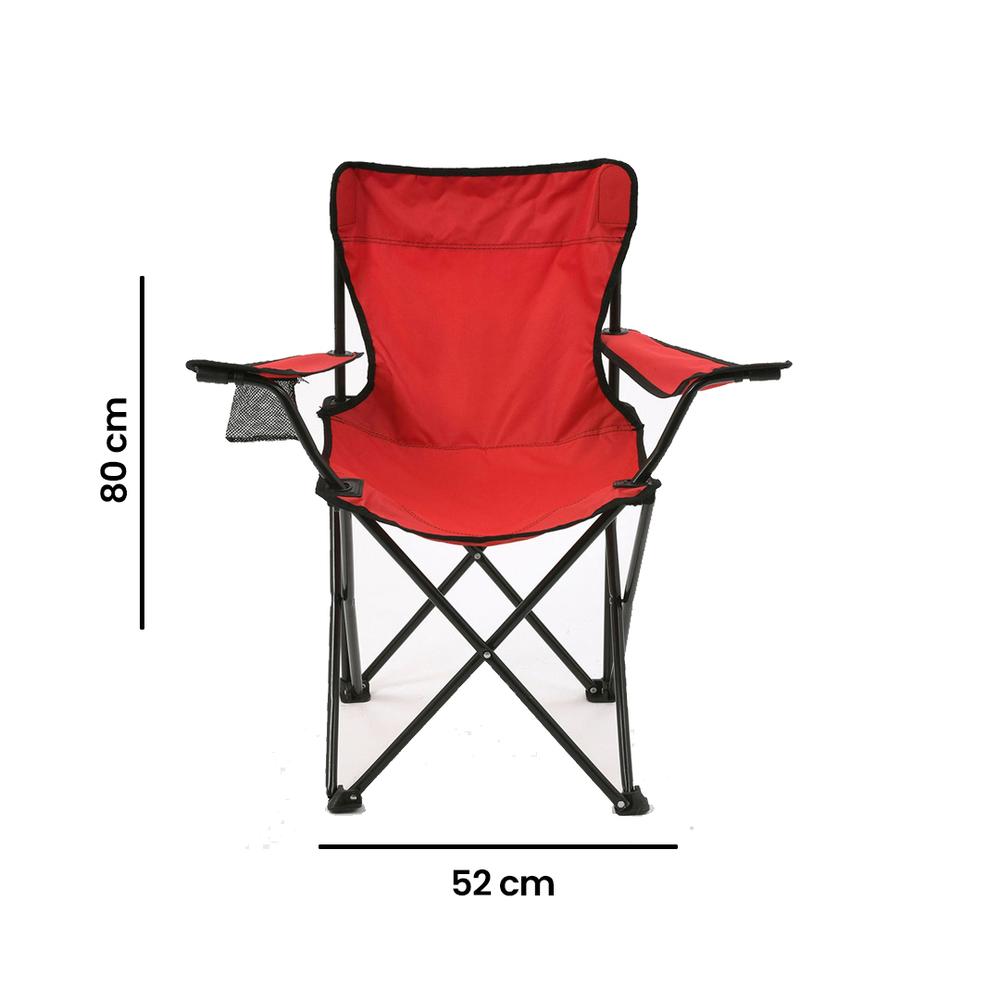  Simple Living Kamp Plaj ve Piknik Sandalyesi - Kırmızı