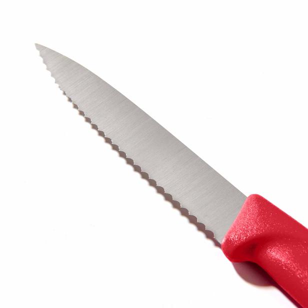  Victorinox 6.7631 Tırtıklı Soyma Bıçağı - Kırmızı/8 cm