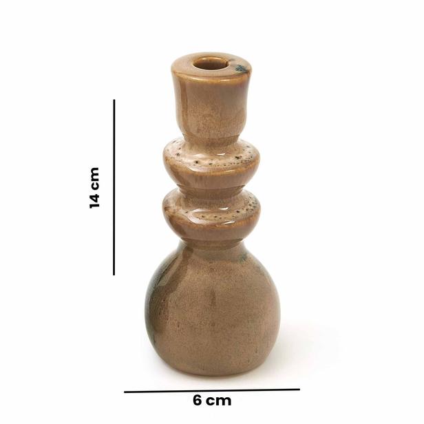  Q-Art Dekoratif Antik Şamdan 14 cm - Asorti