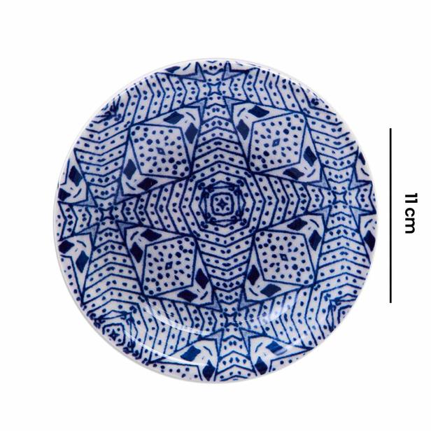  Tulu Porselen Fethiye Defne Kase - Mavi - 11 cm