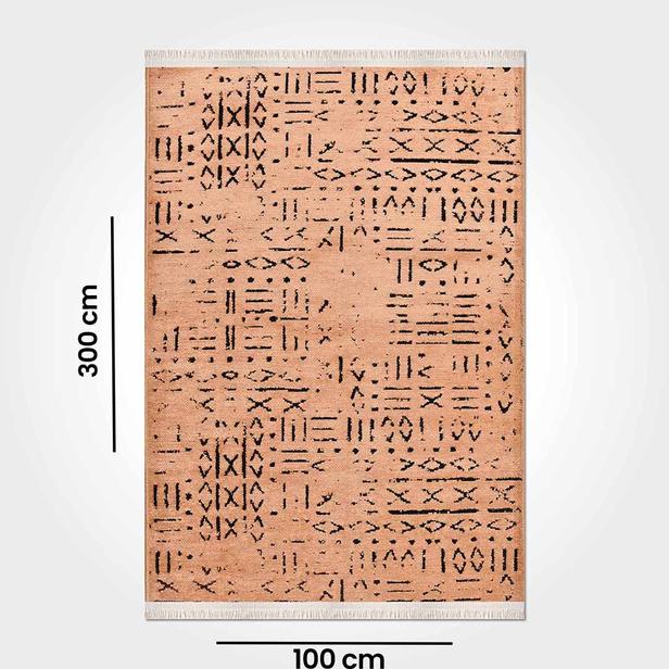  Crea Vena İskandinav Kilim 8013 - Sarı - 100x300 cm
