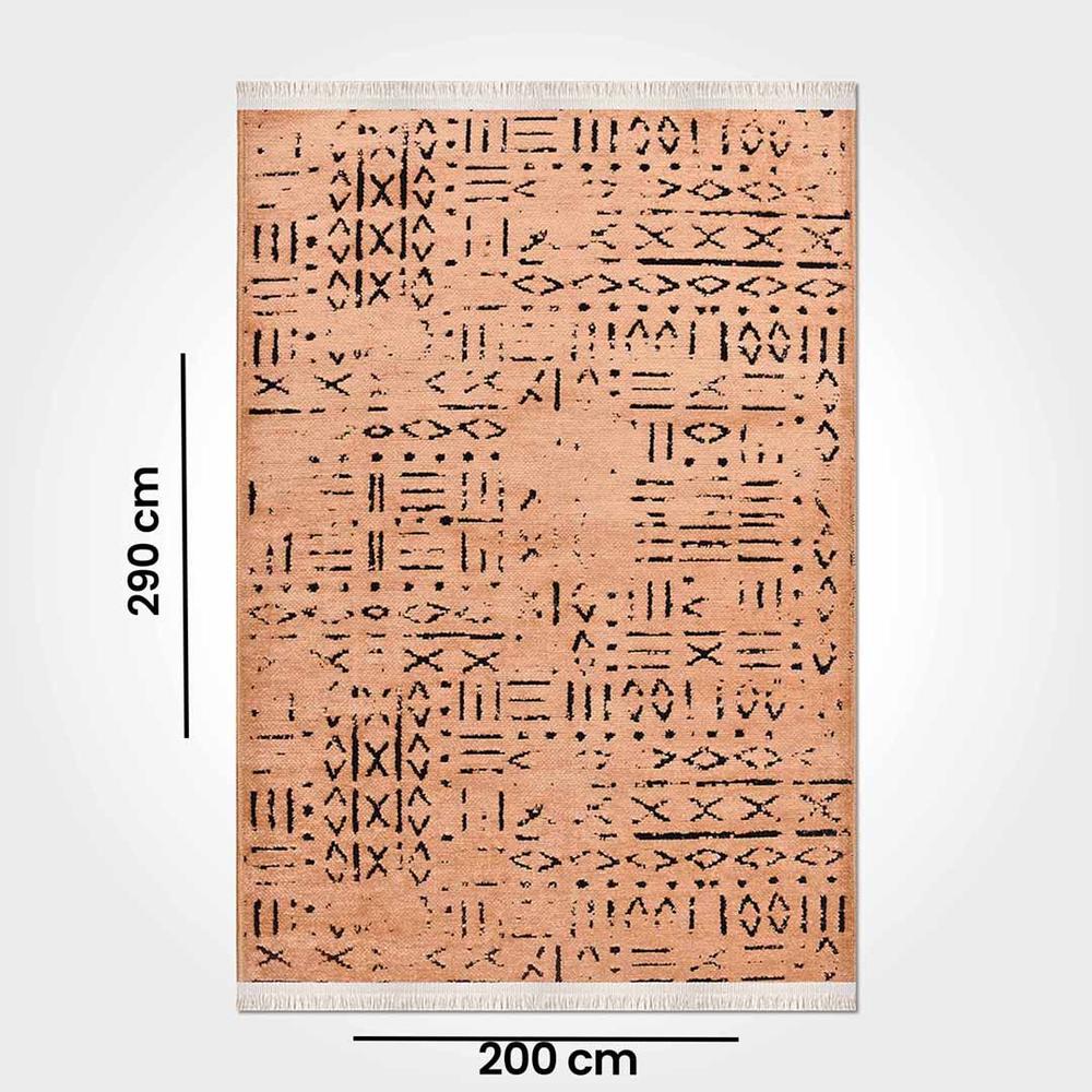  Crea Vena İskandinav Kilim 8013 - Sarı - 200x290 cm