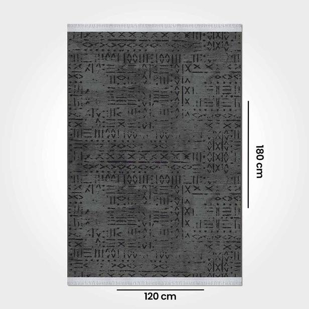  Crea Vena İskandinav Kilim 8016 - Antrasit - 120x180 cm