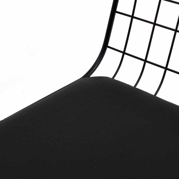  Akın Lüx Nehir Kollu Sandalye - Siyah