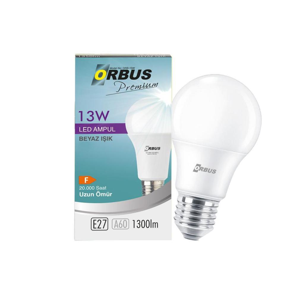  Orbus Premium 13W E27 1300Lm Ampul – 6500K Beyaz Işık