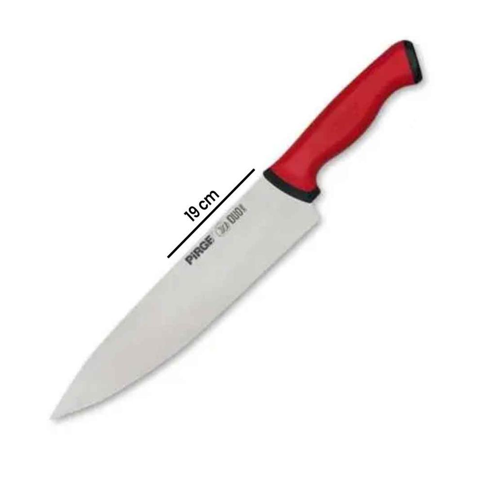  Pirge Duo Şef Bıçağı - Kırmızı/19 cm
