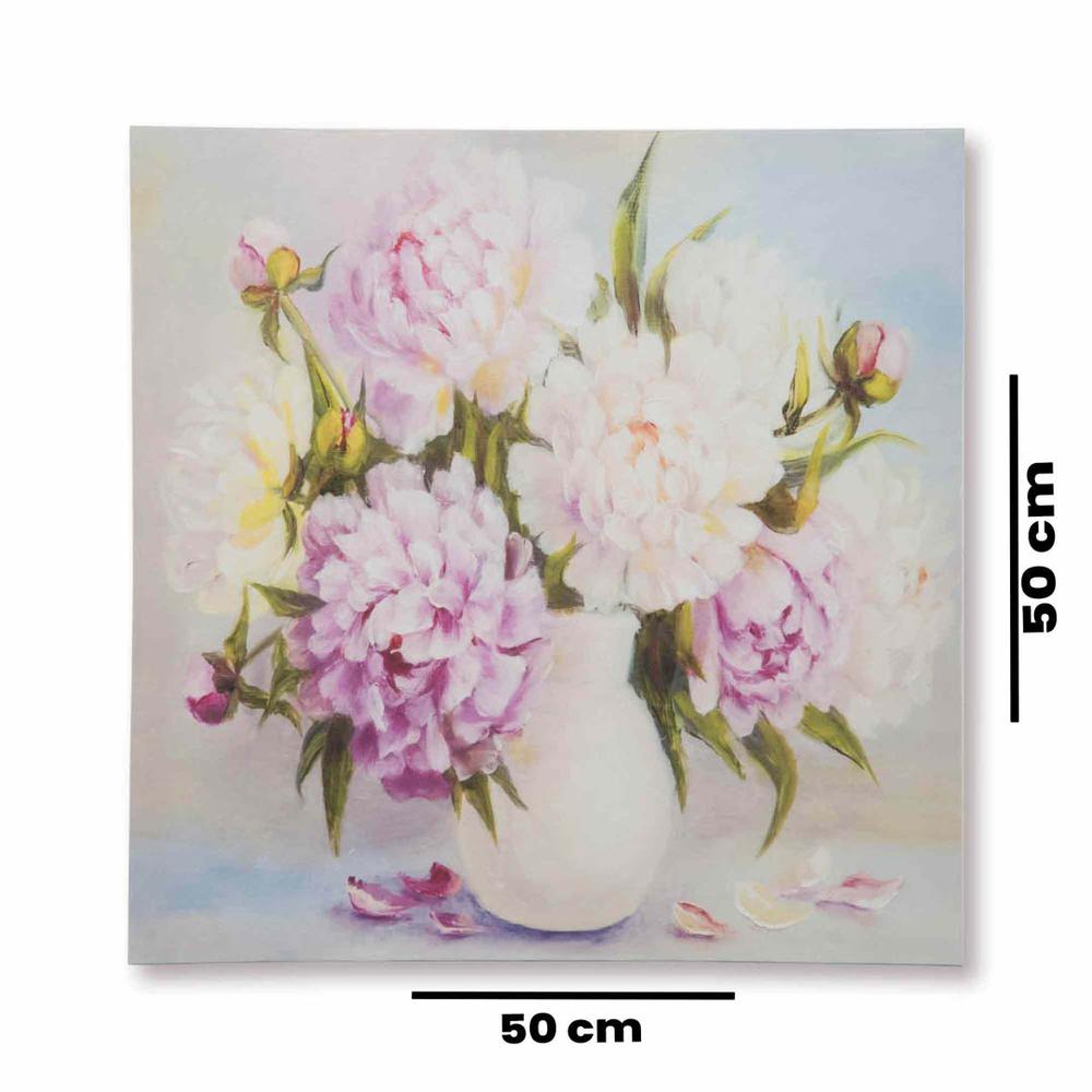  Q-Art Kanvas Tablo Flowers– 50x50 cm