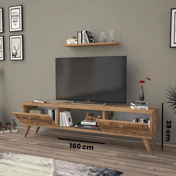  Just Home Terra Tv Ünitesi - Atlantik Çam - 160 cm