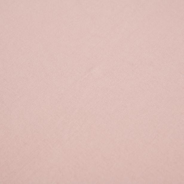  Nuvomon Pamuklu Penye Tek Kişilik Çarşaf - Pudra - 100x200 cm