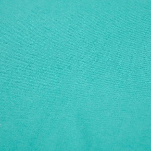  Nuvomon Pamuklu Penye Tek Kişilik Çarşaf - Yeşil - 100x200 cm