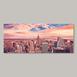 Q-Art Big City Kanvas Tablo - 50x120 cm