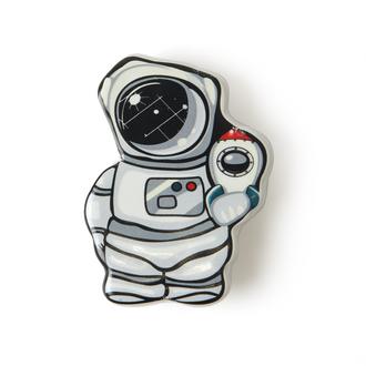 Esal Astronot Büyük Düğme Kulp - Beyaz / Siyah
