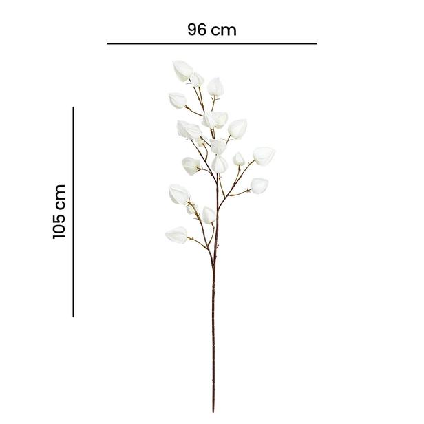  Q-Art Dekoratif Yapay Çan Çiçeği - Beyaz - 96 cm