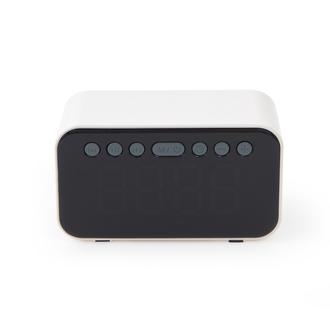 Mikado Alarmlı ve Bluetooth Speaker Özellikli Dijital Masa Saati - Beyaz_1