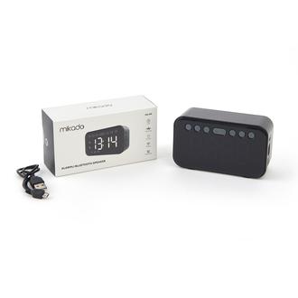 Mikado Alarmlı ve Bluetooth Speaker Özellikli Dijital Masa Saati - Siyah