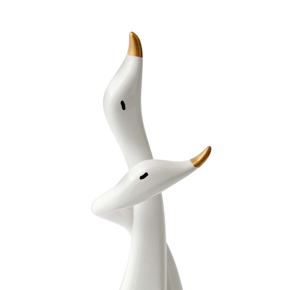 Sera Bianco Dekoratif Kuğular Biblo - Beyaz_4