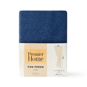 Premier Home Fon Perde - Lacivert - 140x270 cm
