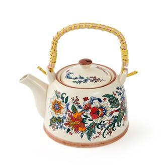Paçi Mulan Çini Desenli Bitki Çayı Demliği - Renkli